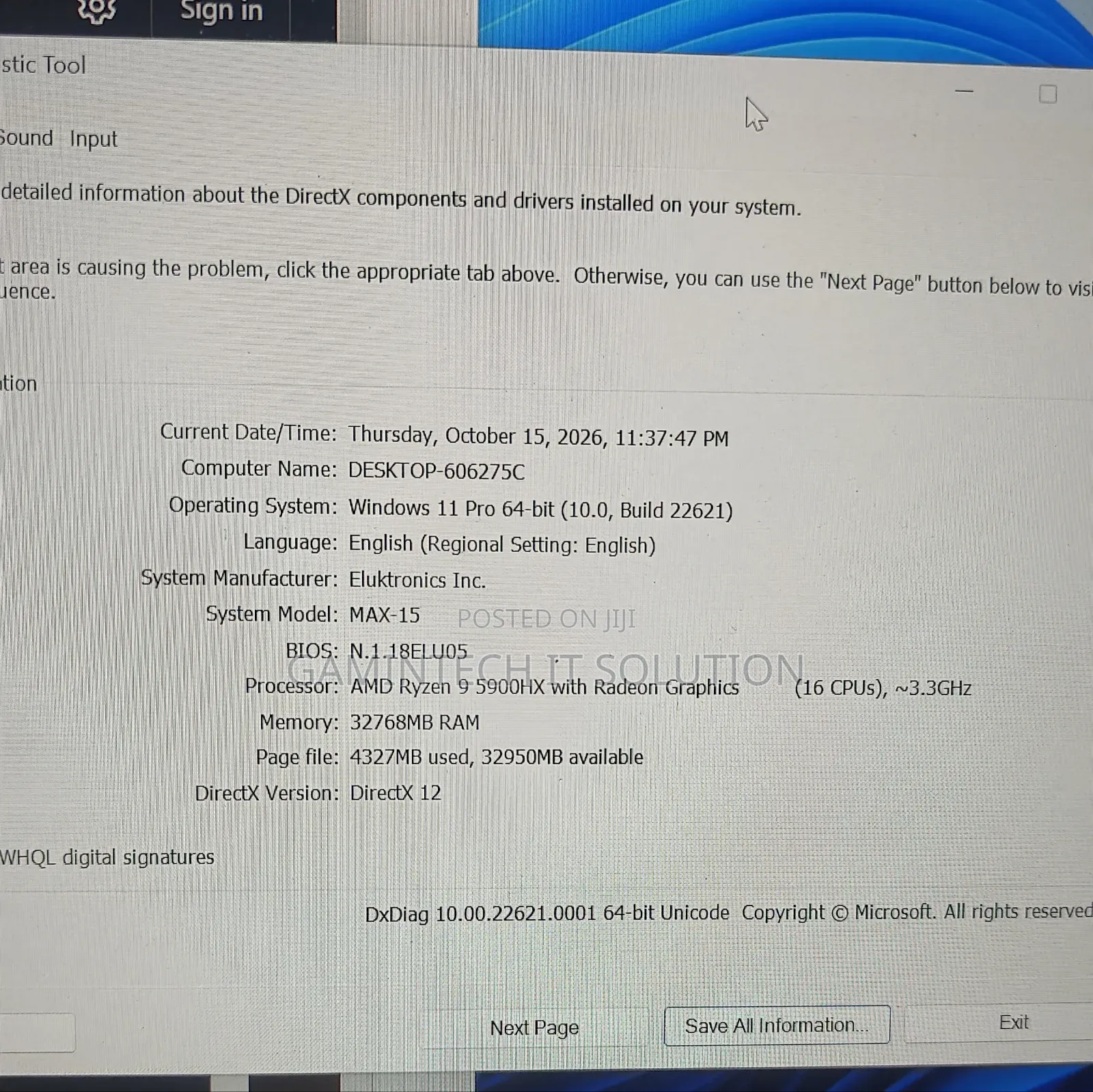 New Laptop 16GB AMD Ryzen 9 SSD 512GB