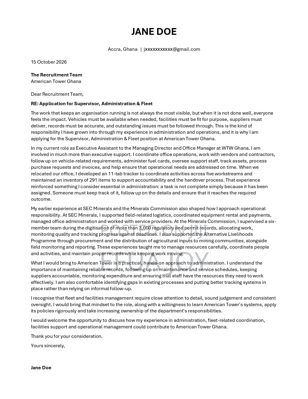 Professional CV Formatting, Cover Letters & Job Documents