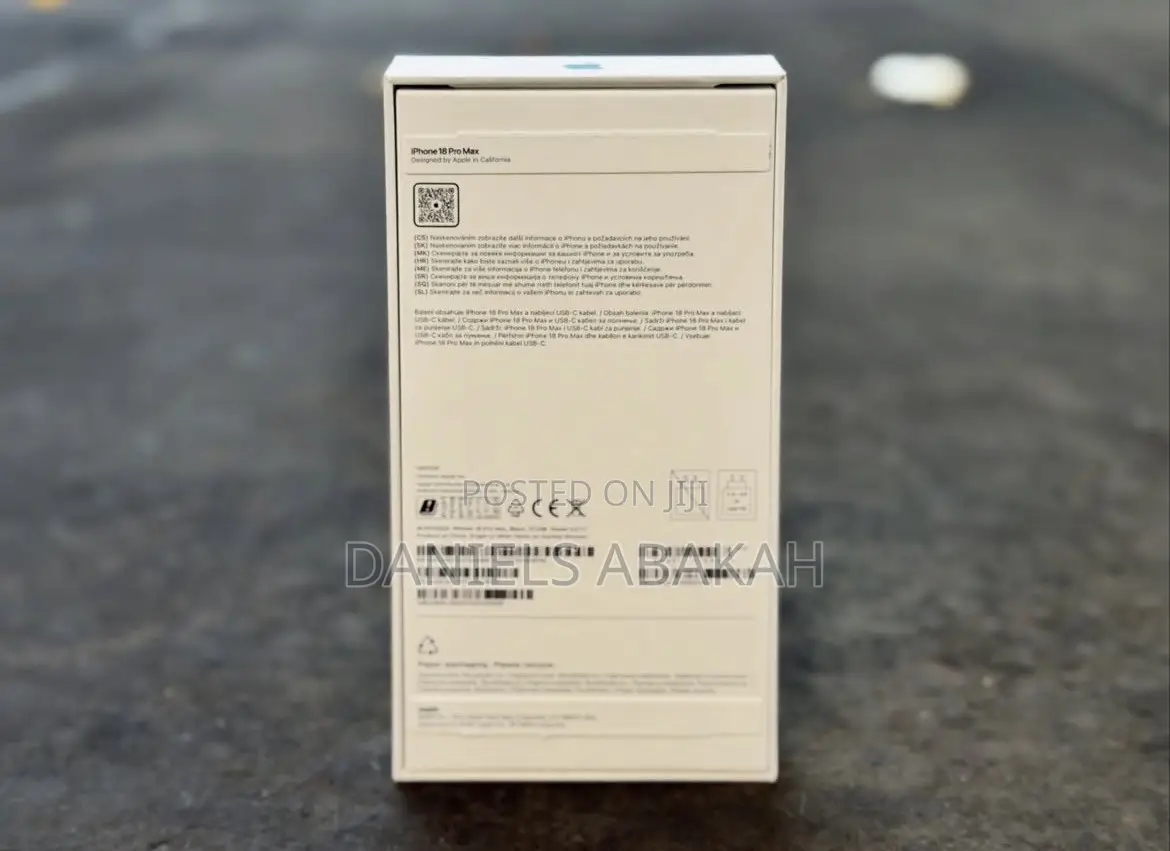 New Apple iPhone 18 Pro Max 256 GB Black