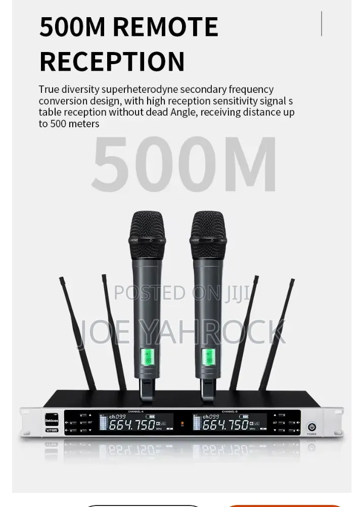 2in1 500meters Cordless Mics