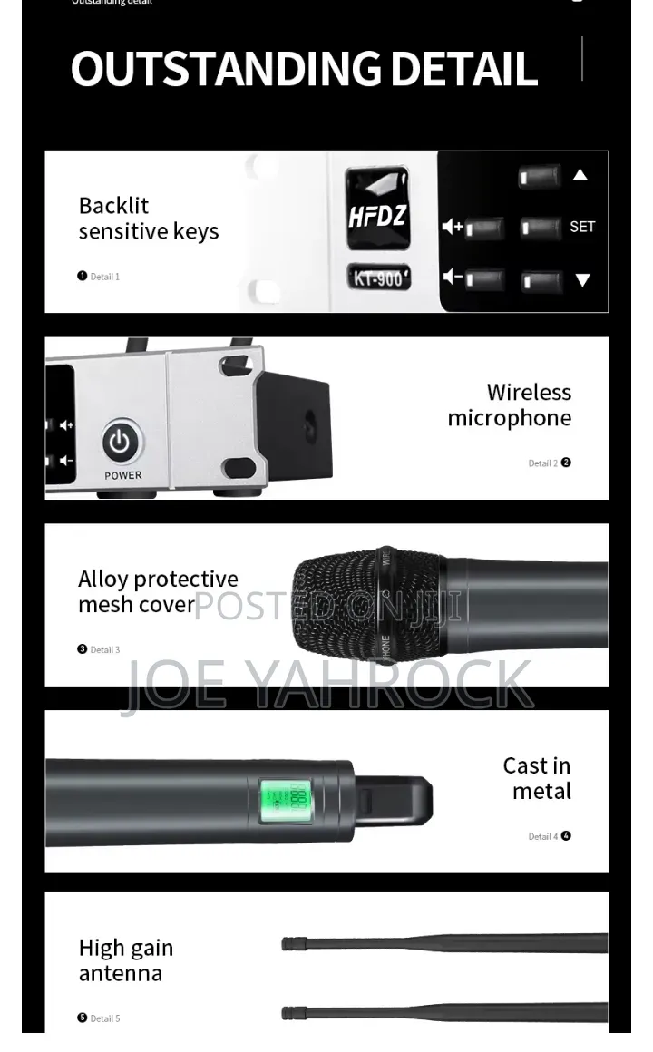 2in1 500meters Cordless Mics