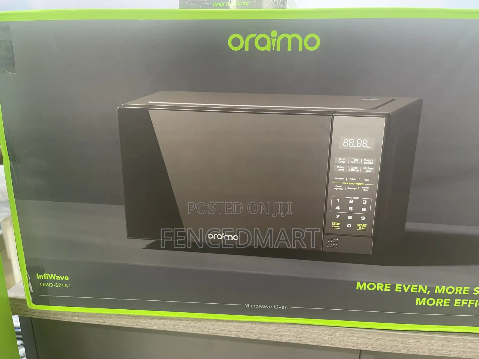 Oraimo InfiWave Microwave Oven OMO-521A – Digital Display, Black