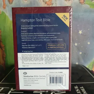 TBS KJV Hampton Text Hardcover