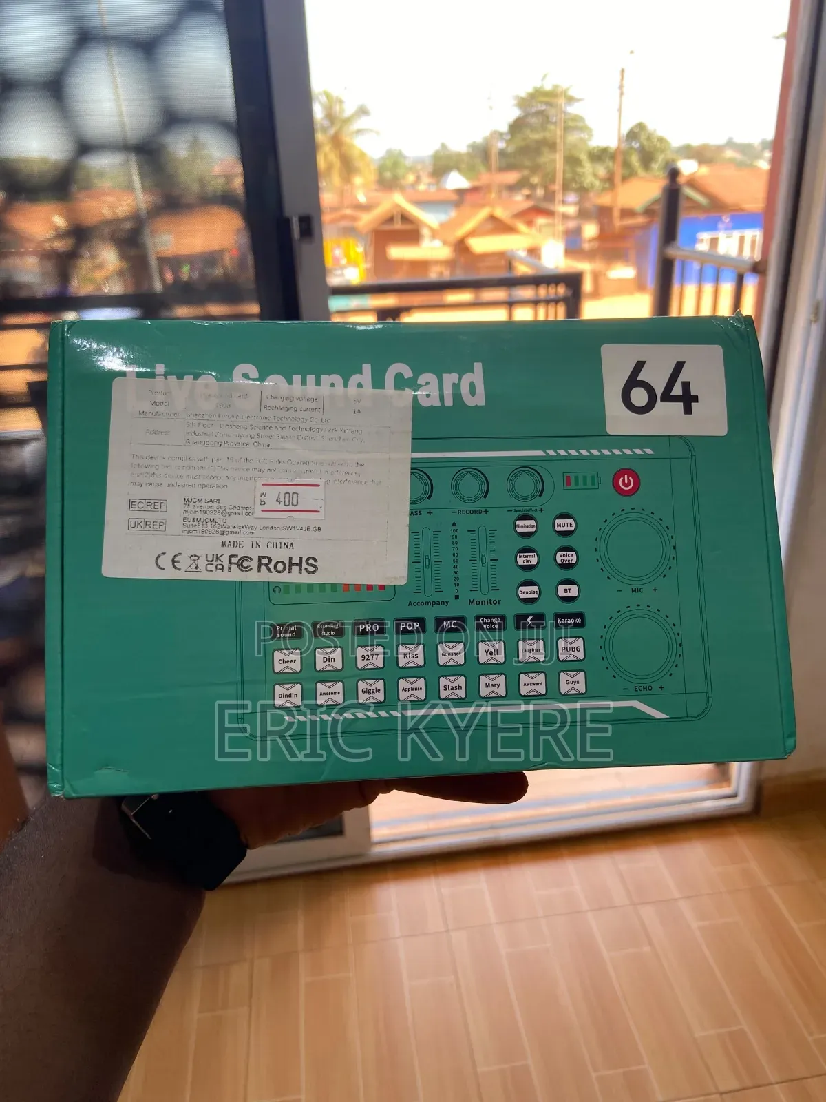 Professional Live Sound Card - Bluetooth, Voice Effects/Voice Changer