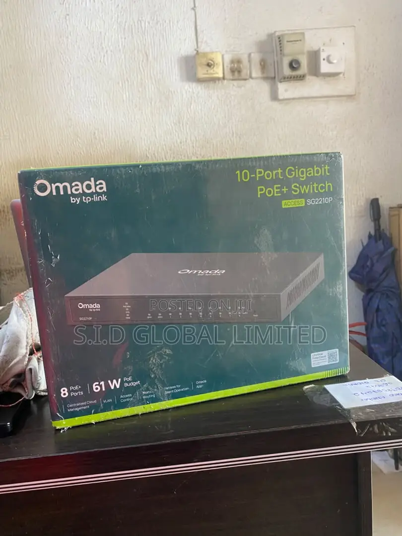 Omada Sg2210p 10-Port Gigabit Poe+switch -8poe+ports