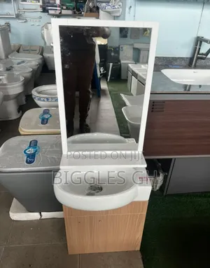 Small Cabinet Basin With Mirror