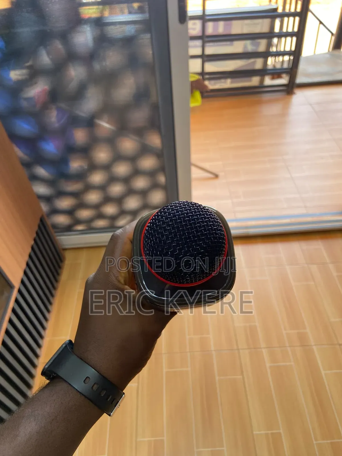 Wireless Handheld Karaoke Microphone - Built-in Speaker & LED Light