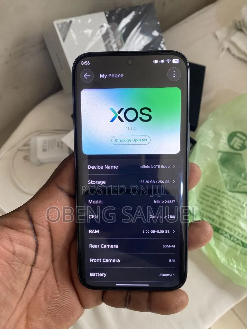 Infinix Note Edge 256 GB Black