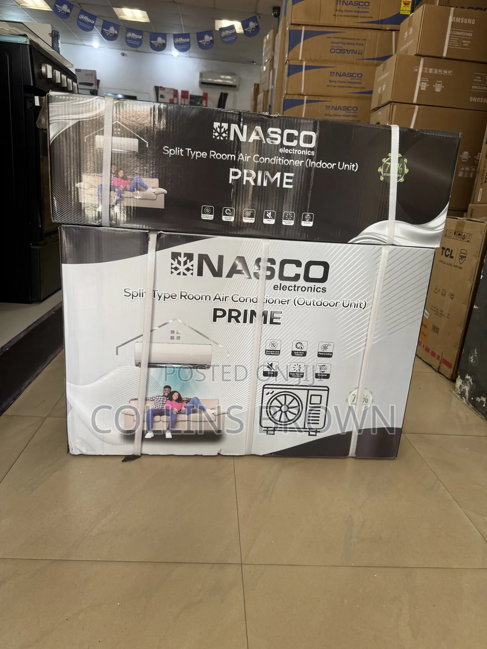 Quality Nasco 1.5 HP Air Conditioner Black Color