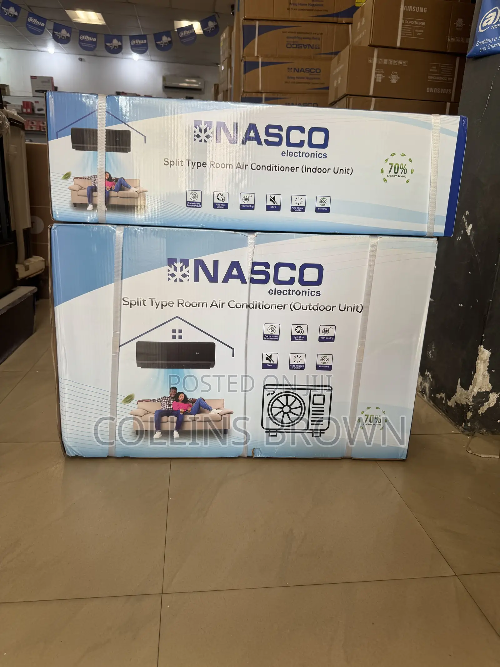 Quality Nasco 1.5 HP Air Conditioner Black Color