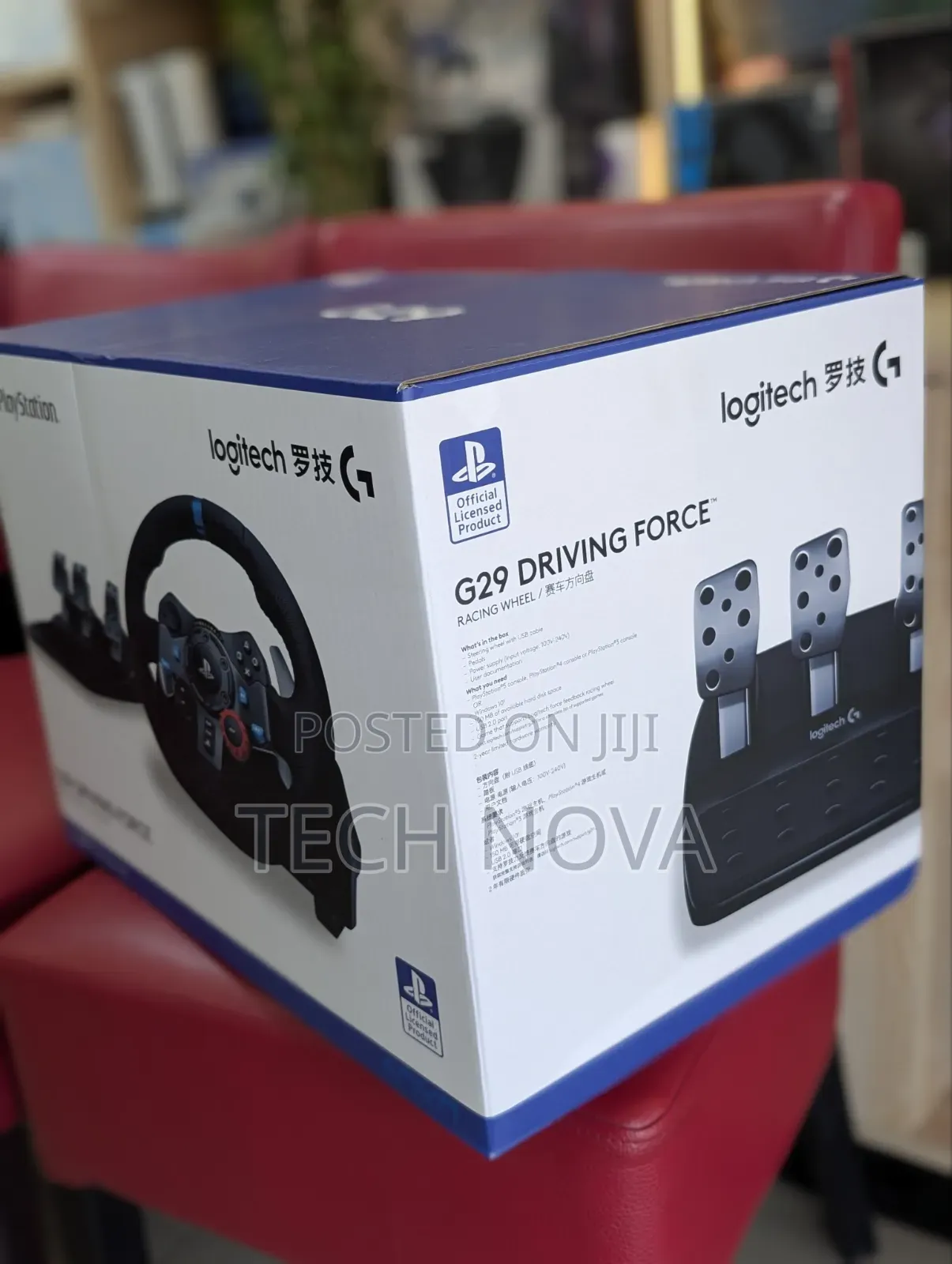 Logitech G29 Driving Force Racing Wheel and Pedals for PS5, PS4 and PC