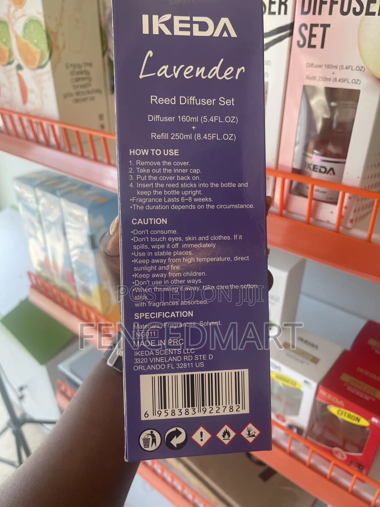 IKEDA Lavender Reed Diffuser Set 410ml – Home Fragrance & Refill