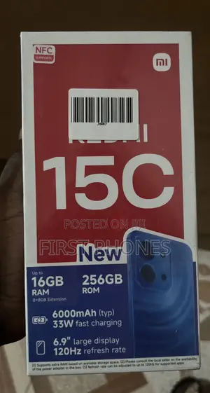 New Xiaomi Redmi 15C 256 GB Black
