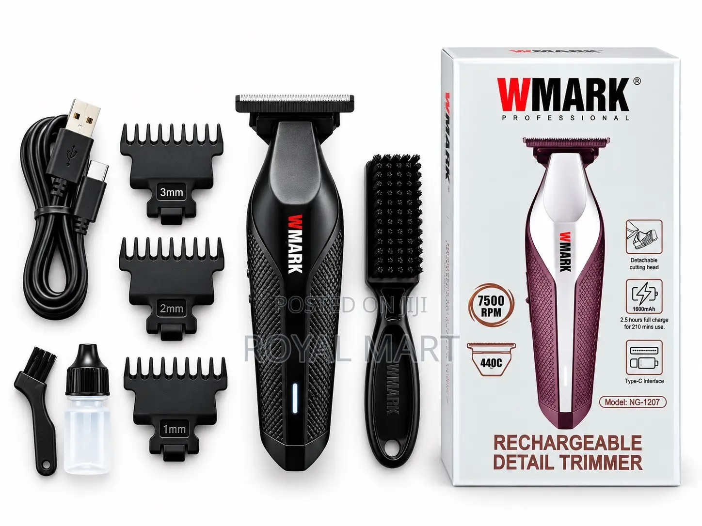 WMARK NG-1207 Professional Rechargeable Detail Trimmer