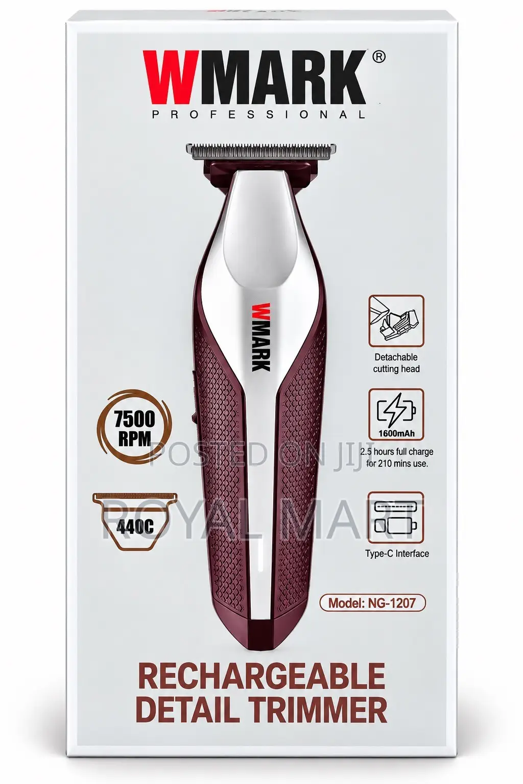 WMARK NG-1207 Professional Rechargeable Detail Trimmer