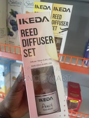 IKEDA Peach Reed Diffuser Set 410ml – Home Fragrance With Refill