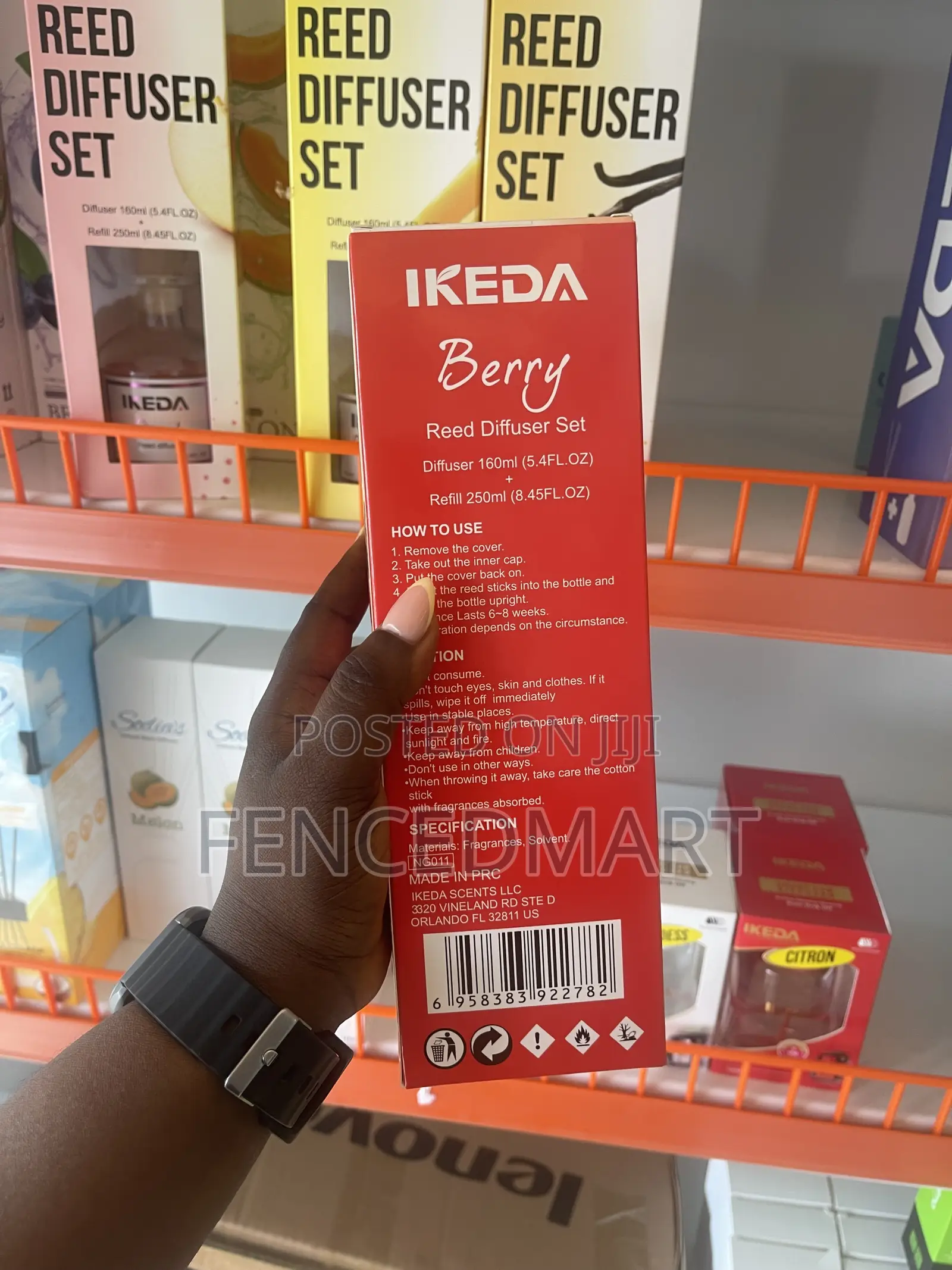 IKEDA Berry Reed Diffuser Set 410ml – Home Fragrance With Refill