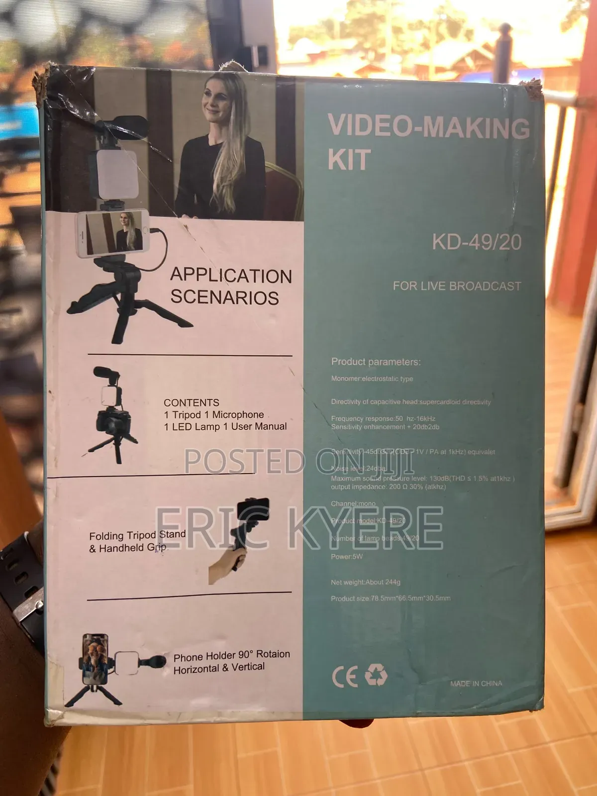 Complete Smartphone Vlogging Video-Making Kit - Shotgun Mic/Led Light