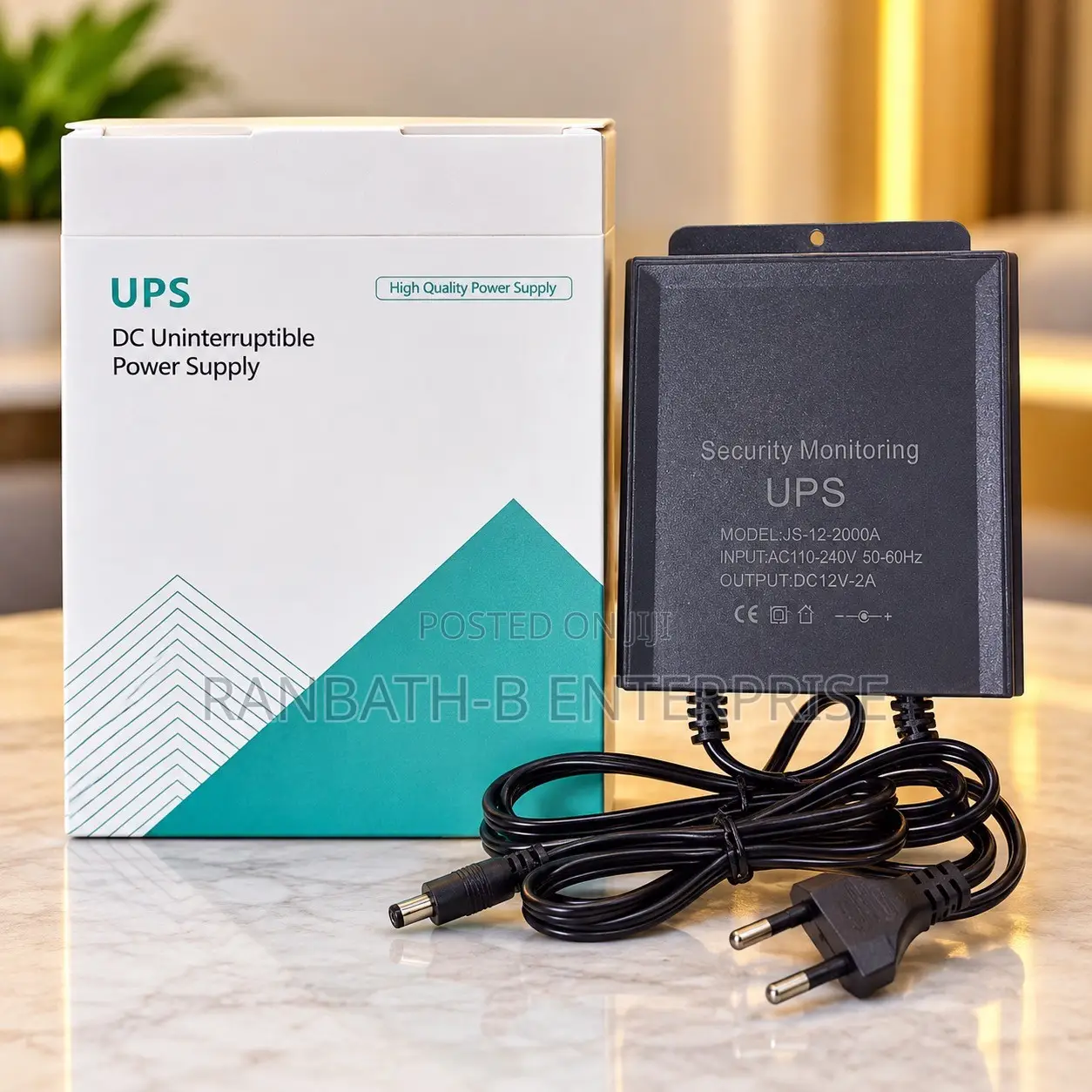 DC 12V 2A Mini UPS for Wi-Fi Routers and CCTV Cameras