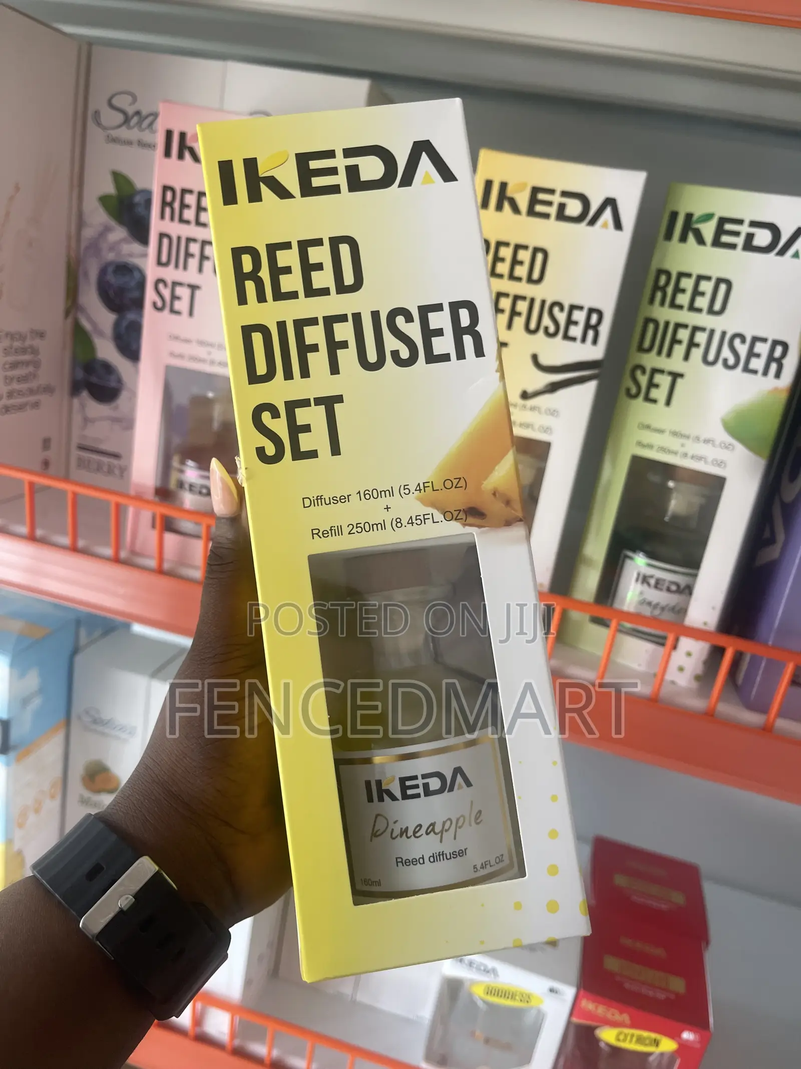 Title: IKEDA Pineapple Reed Diffuser Set 160ml + 250ml Refill