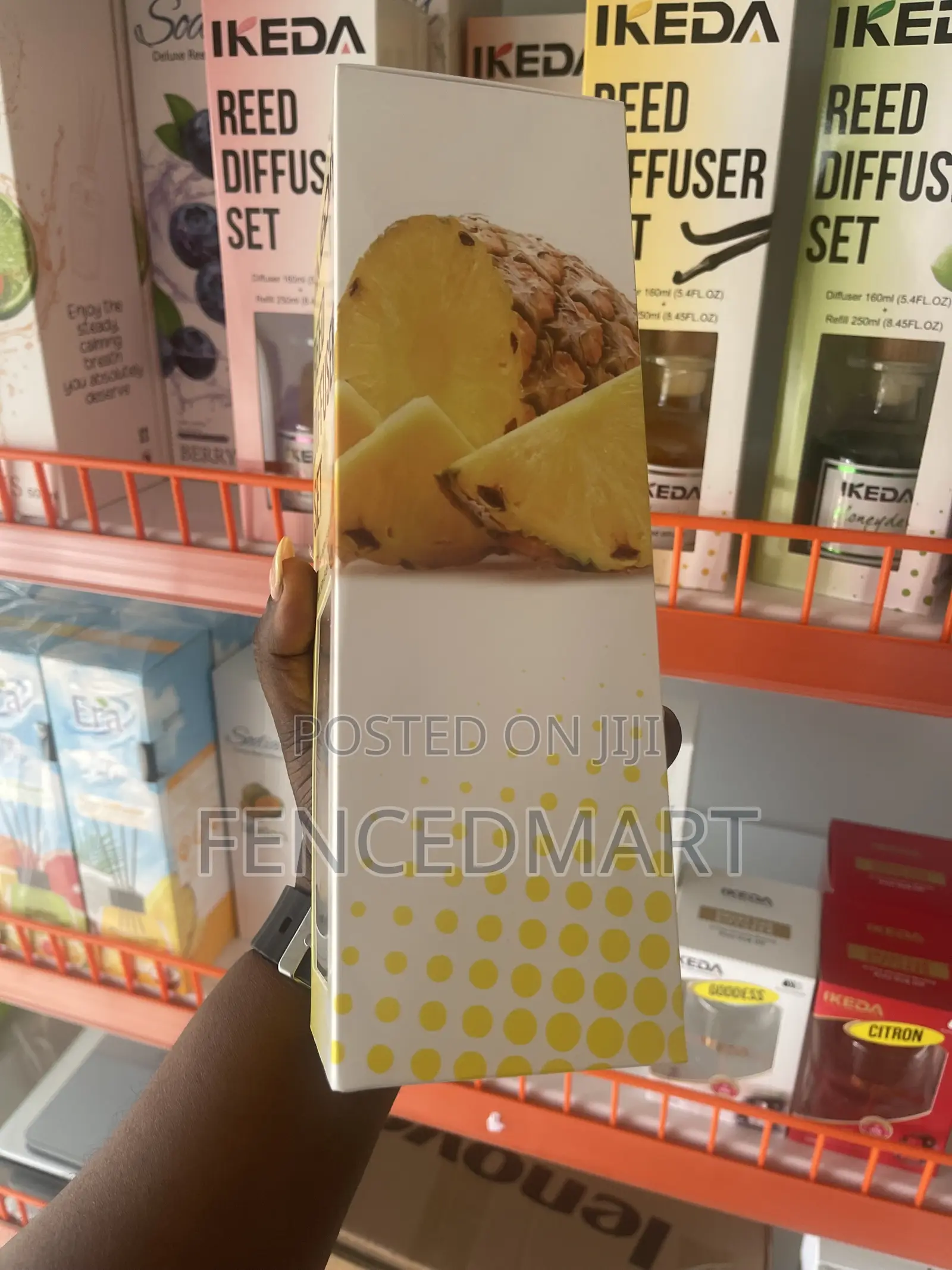 Title: IKEDA Pineapple Reed Diffuser Set 160ml + 250ml Refill