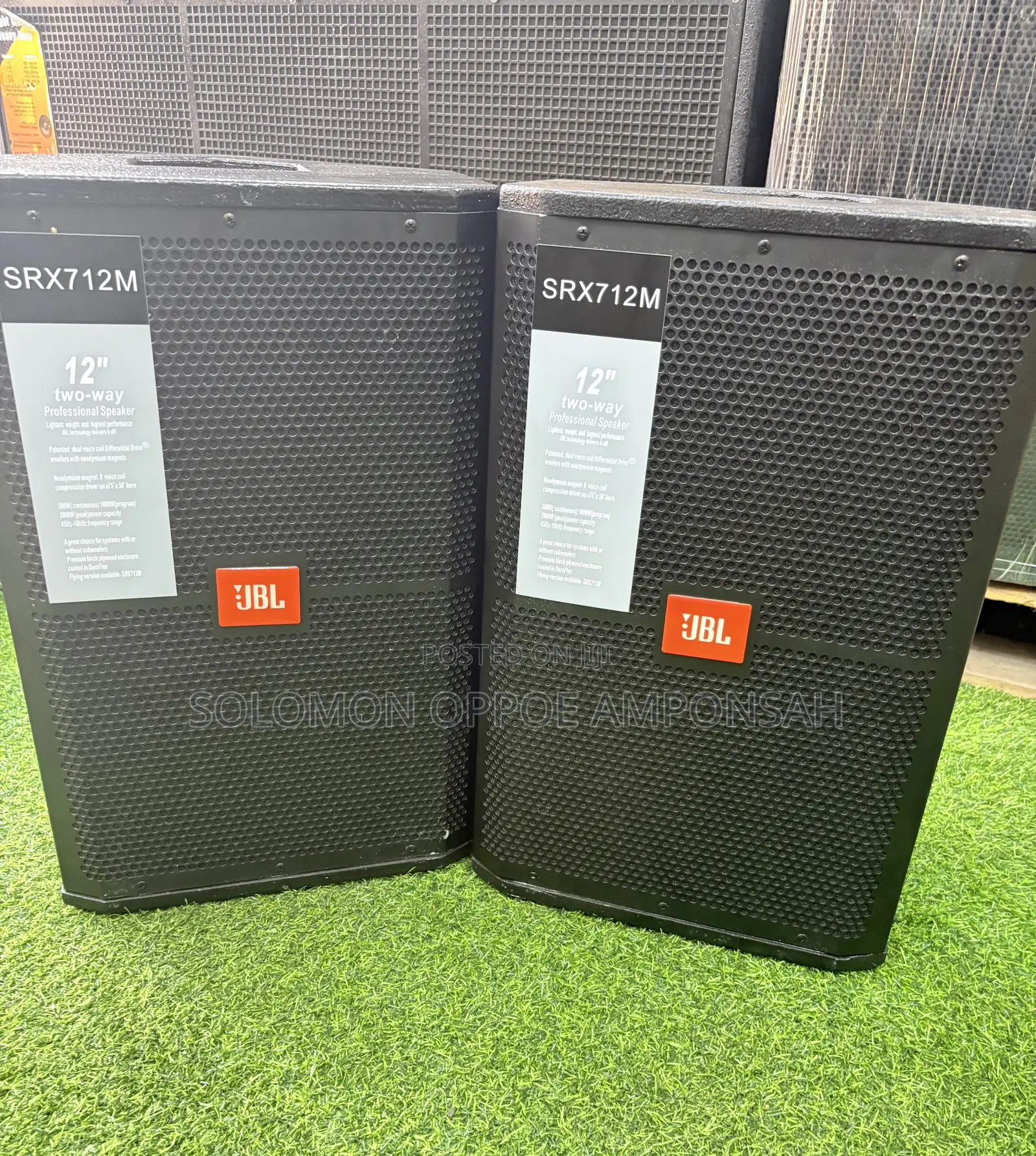JBL SRX712M 12-Inch Two-Way Stage Monitor/Utility Speakers