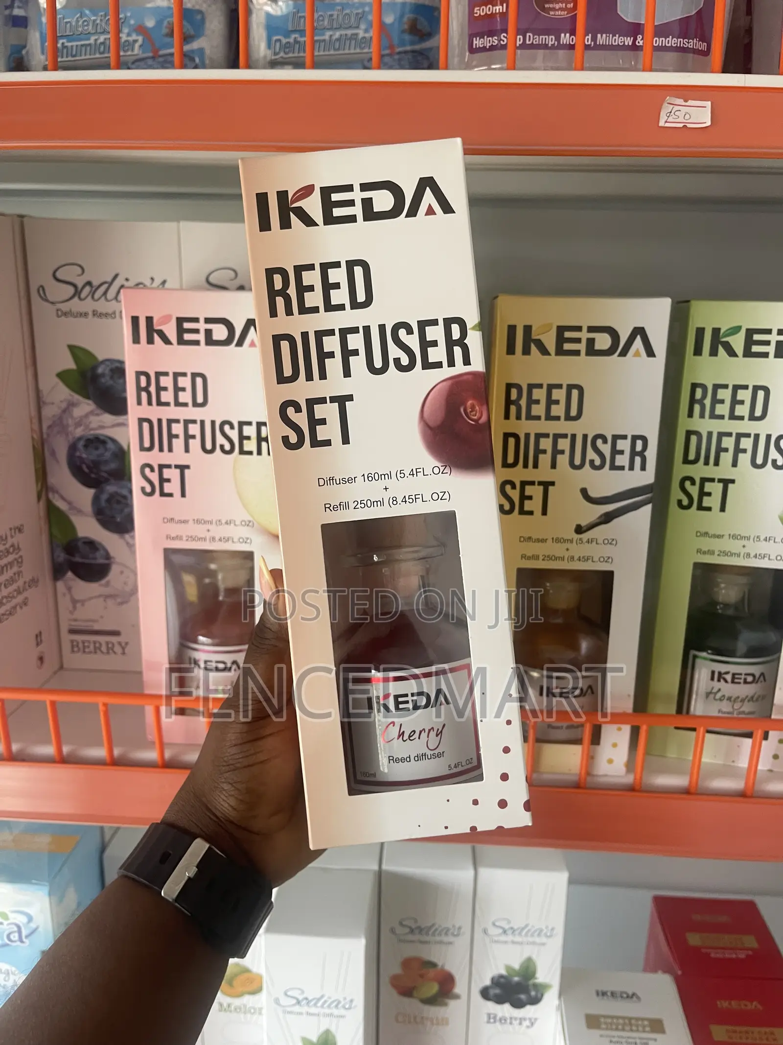 IKEDA Cherry Reed Diffuser Set 160ml + 250ml Refill