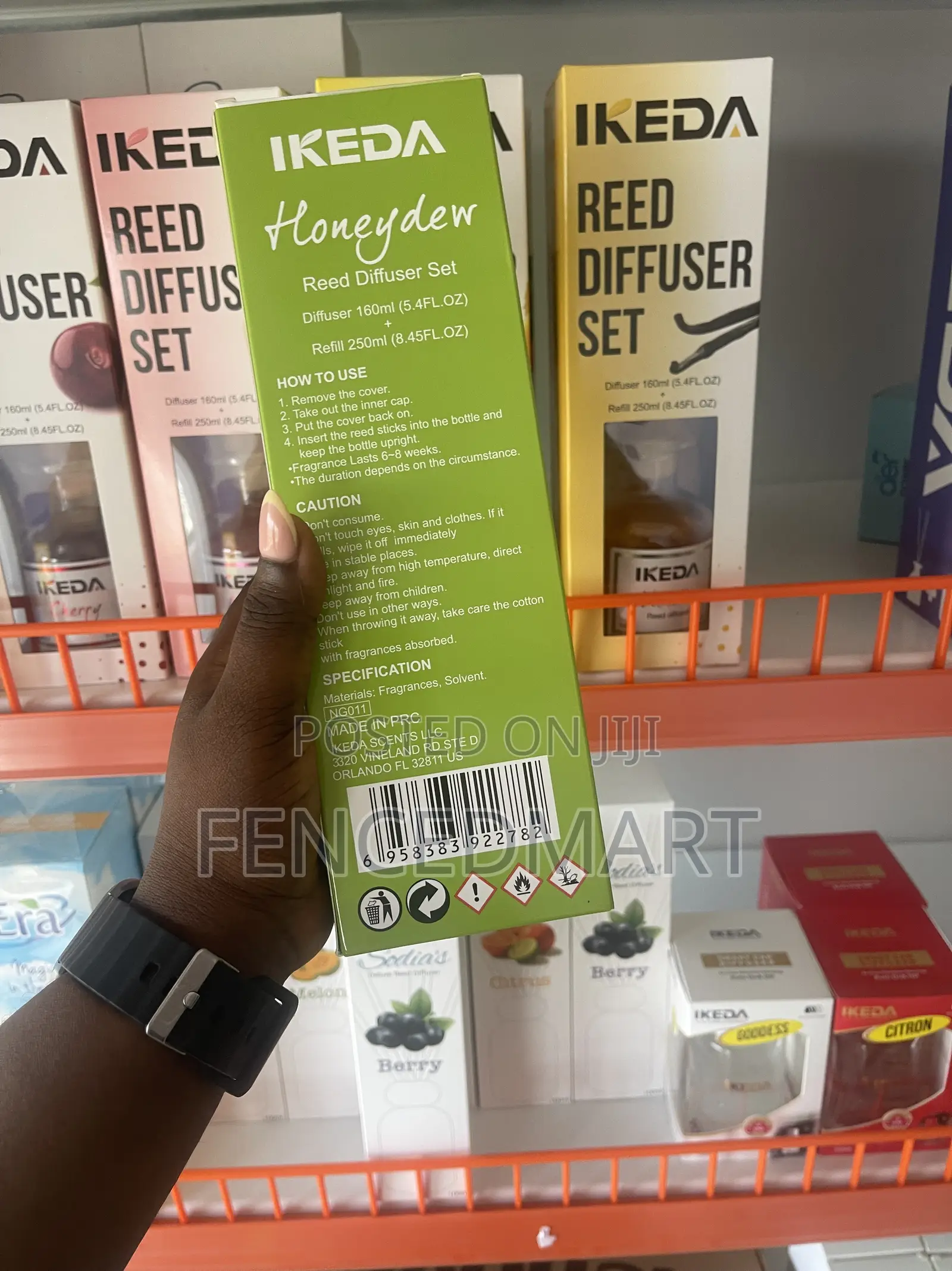 IKEDA Honeydew Reed Diffuser Set 160ml + 250ml Refill