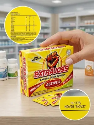 ExtraJoss Active Energy Drink Powder - Korean Ginseng & Royal Jelly,