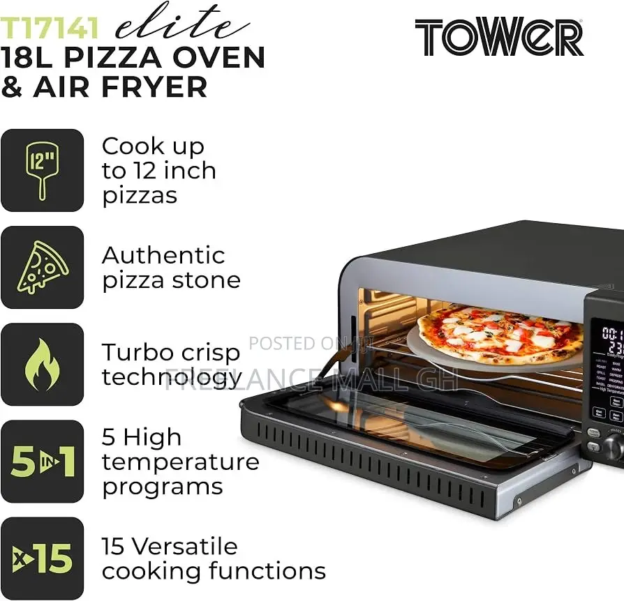 Tower Elite Pizza Oven & Air Fryer