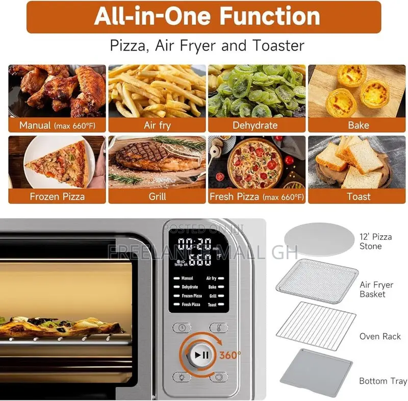 Tower Elite Pizza Oven & Air Fryer