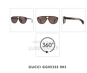 Original Pre-Owned Gucci Aviator Havana Brown Sunglass / Unisex