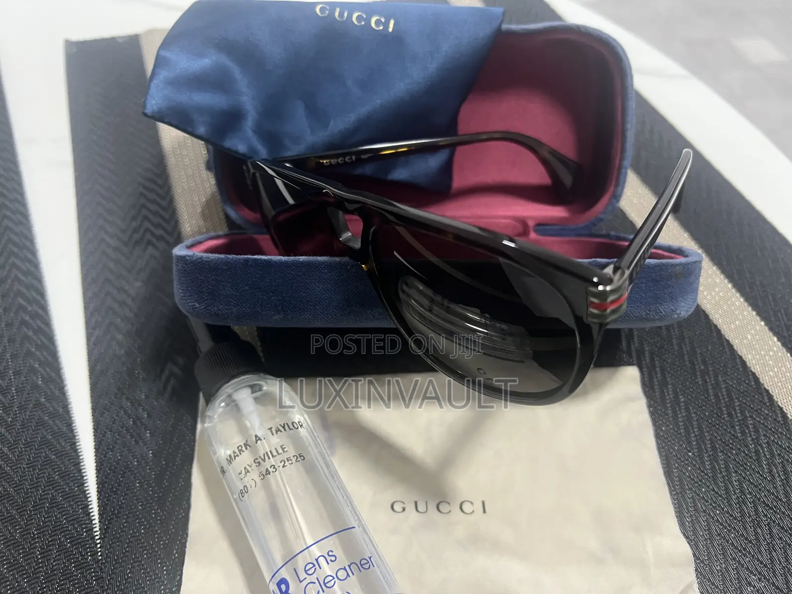 Original Pre-Owned Gucci Aviator Havana Brown Sunglass / Unisex