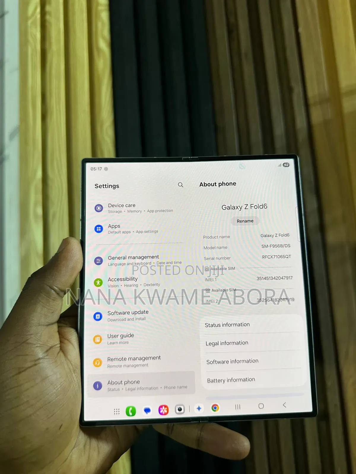 Samsung Galaxy Z Fold6 256 GB Silver
