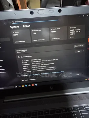 Laptop HP ZBook 15u G5 16GB Intel Core i7 SSD 256GB