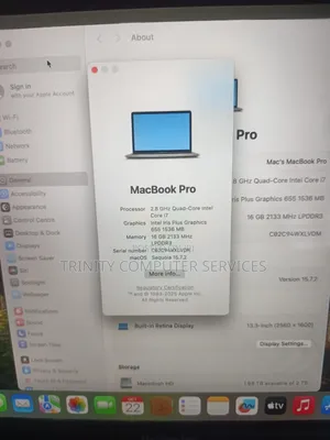 Laptop Apple MacBook Pro 2019 16GB Intel Core i7 SSD 2T