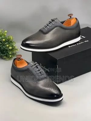 High-End BERLUTI Smart-Casual Men's Shoes (Gray)