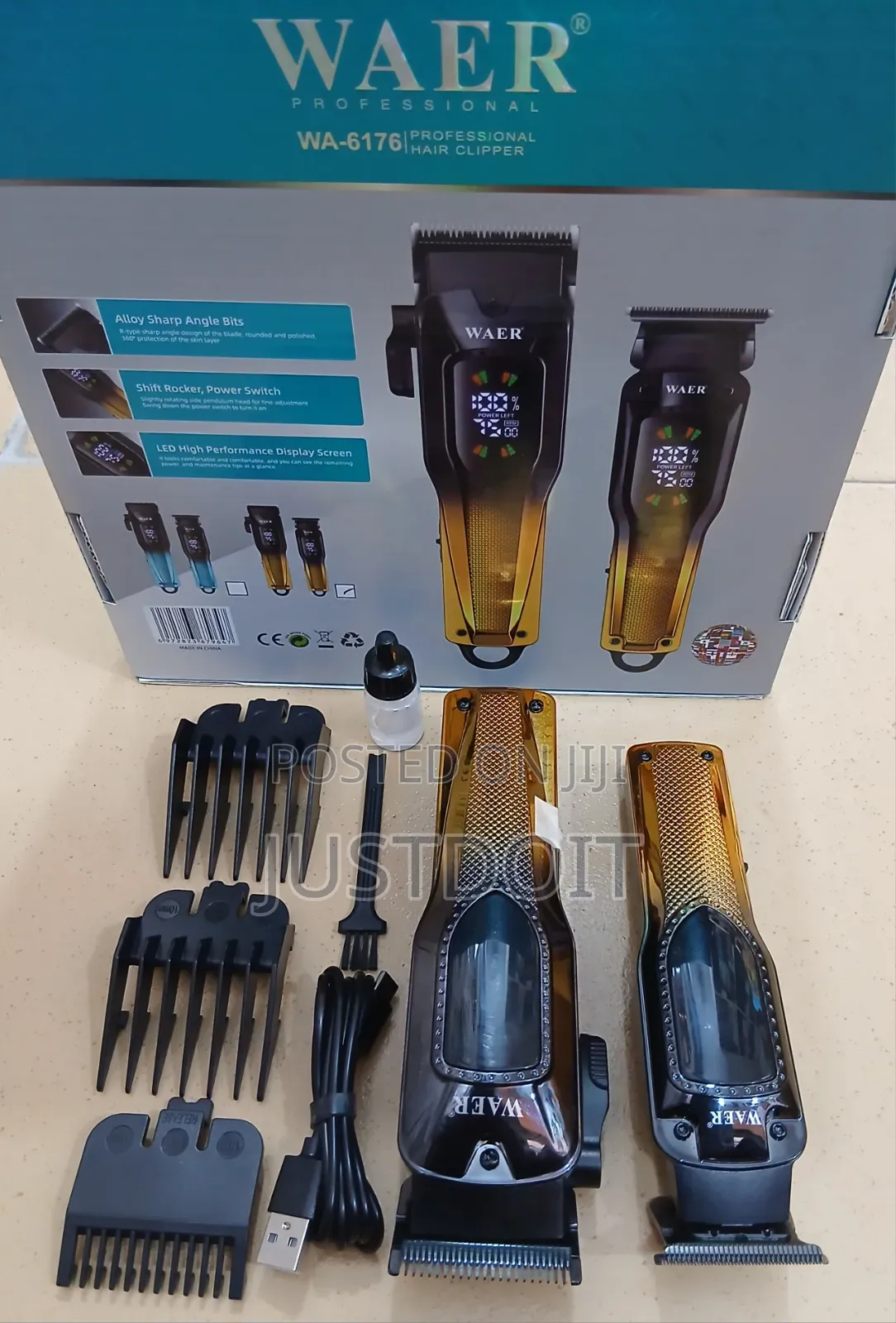 Waer 6176 Professional 2 in 1 Clipper Set.