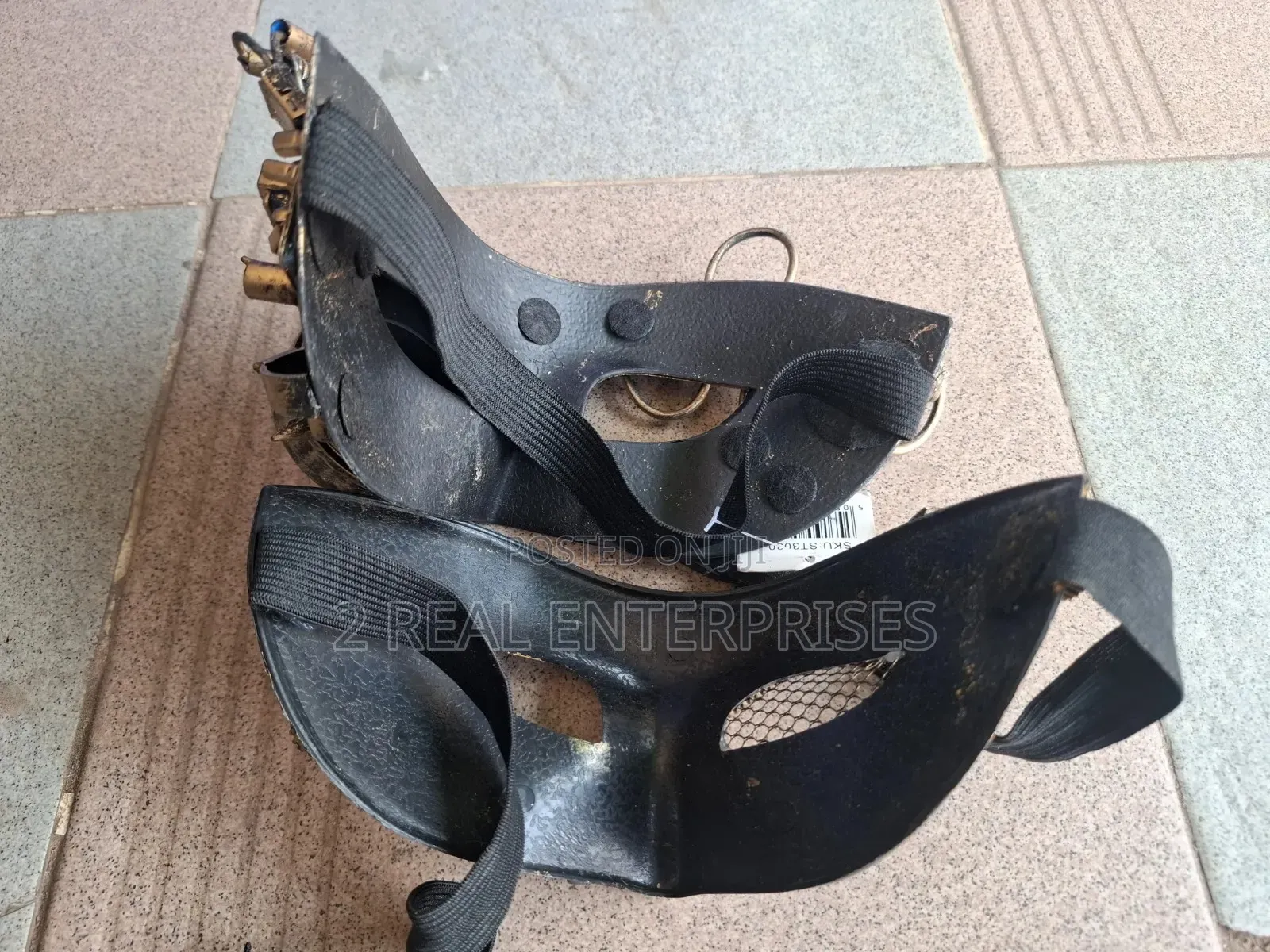 Steampunk Vintage Bronze Masquerade Masks Pair Cosplay Party Costume