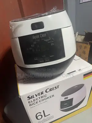 Silver Crest 6L Electric Rice Cooker – Deluxe Smart Rice Cooker