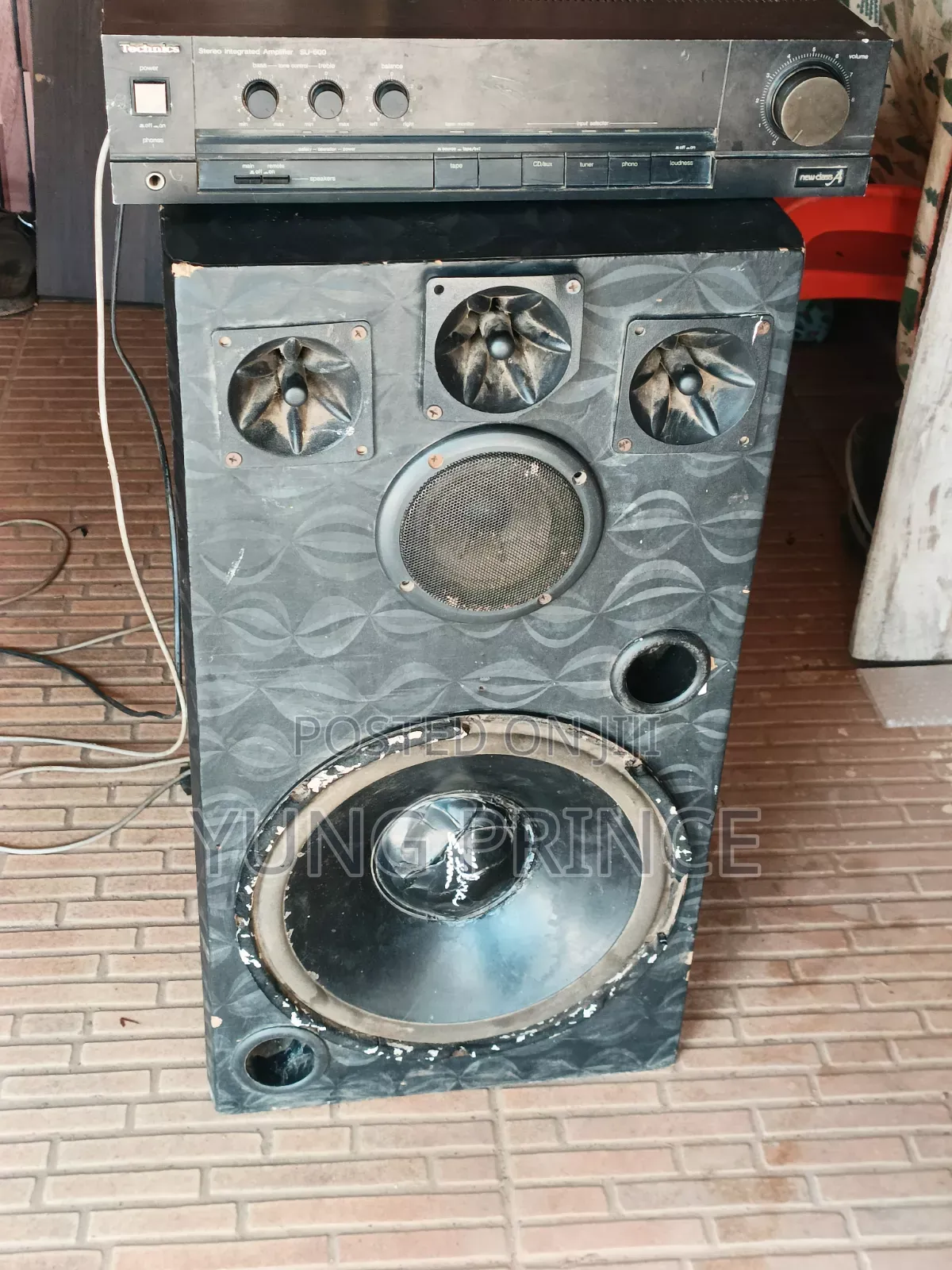 Technics Amplifier With 12 Inches Speaker