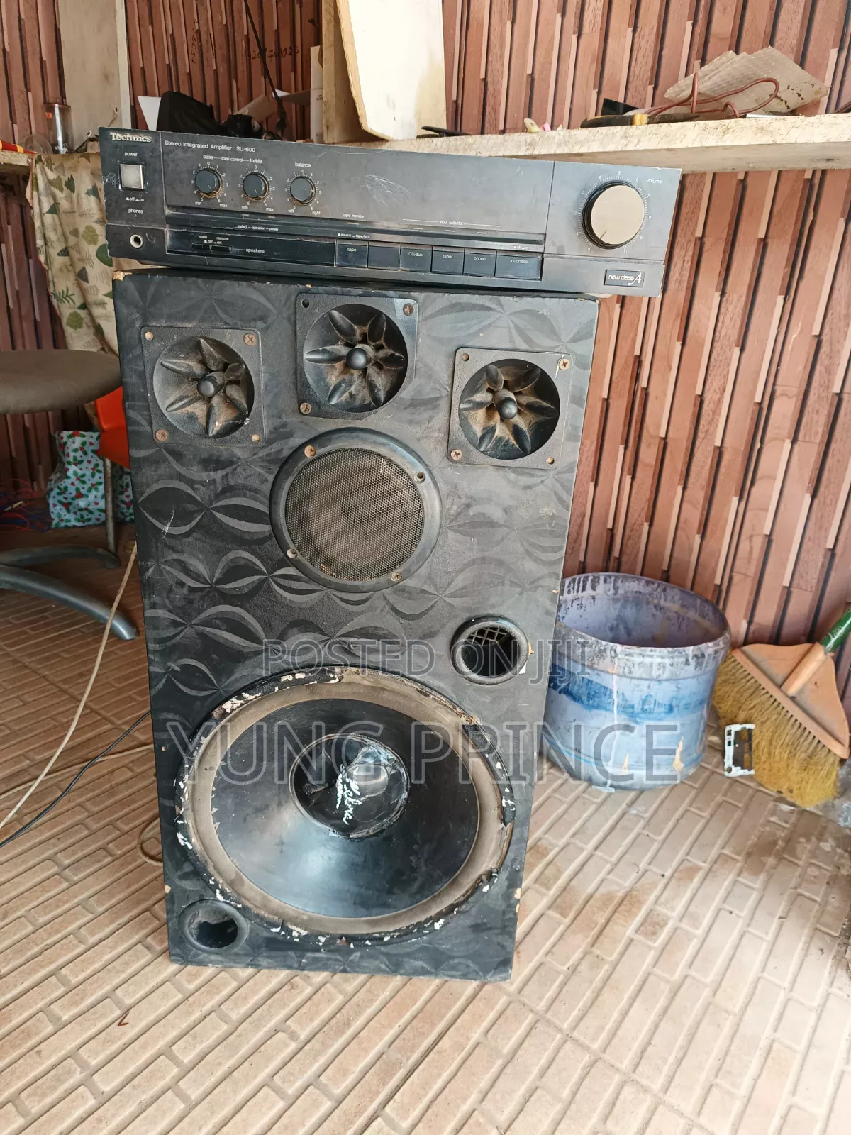 Technics Amplifier With 12 Inches Speaker
