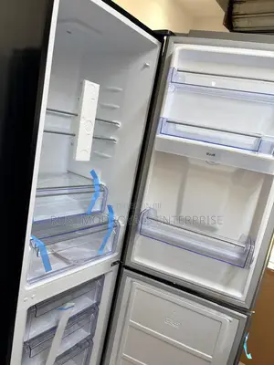 Pearl 309ltrs Mirror Dispenser Fridge- Black