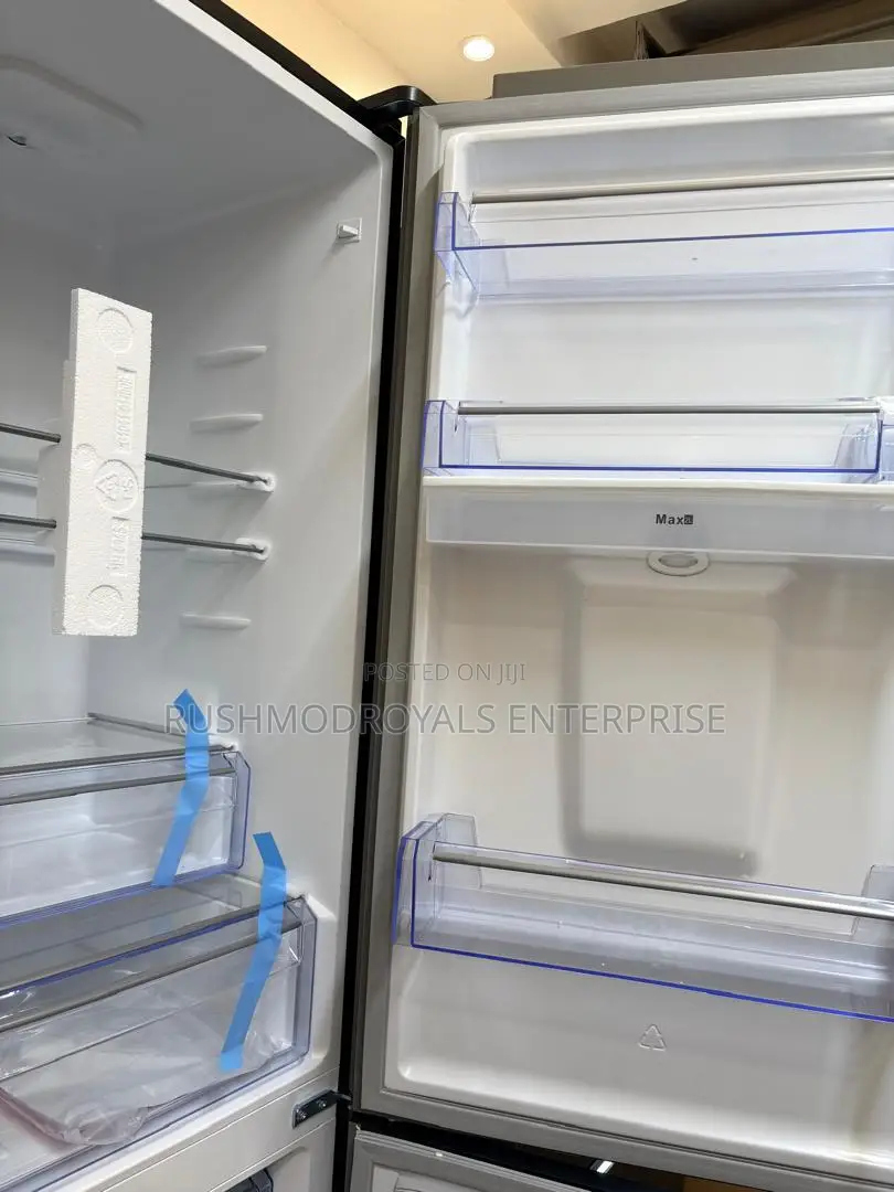 Pearl 309ltrs Mirror Dispenser Fridge- Black