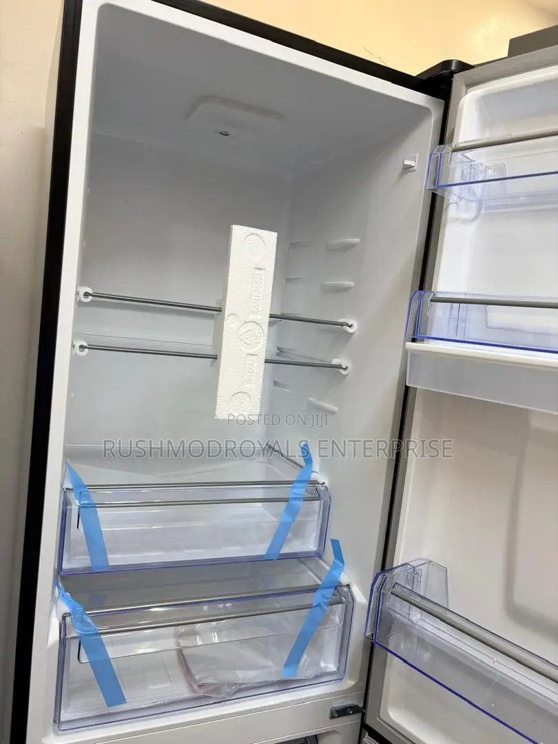 Pearl 309ltrs Mirror Dispenser Fridge- Black