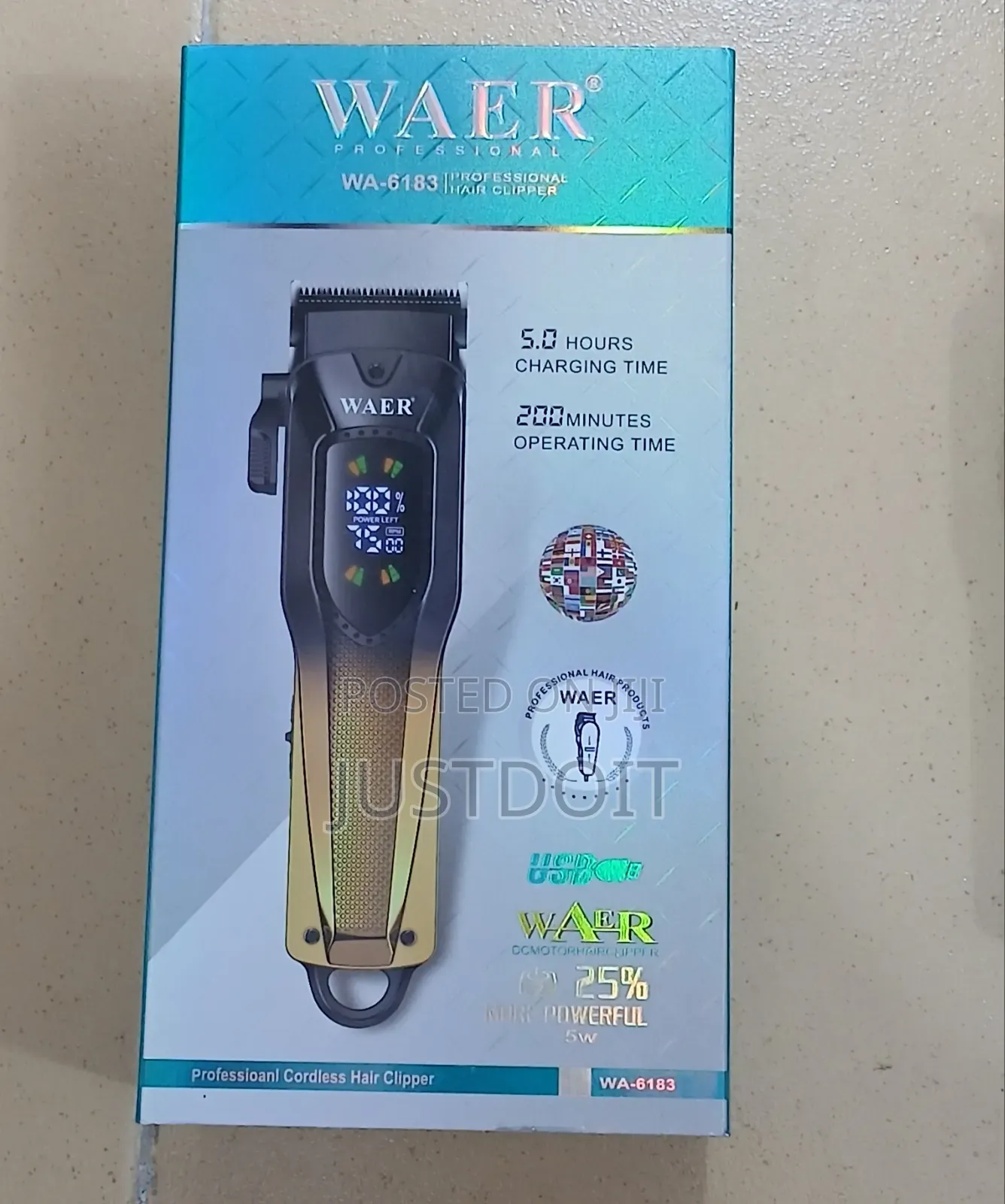 6183 Professional Rechargeable Barbering Clipper