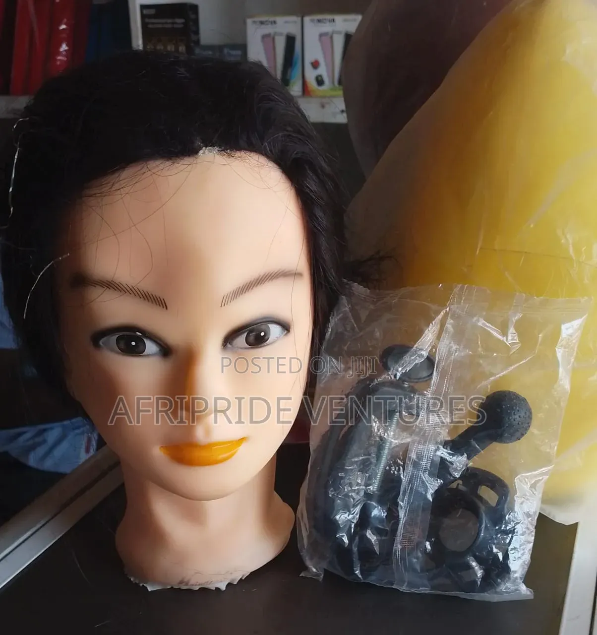 Dummy Head Complete Human Hair and Clamp