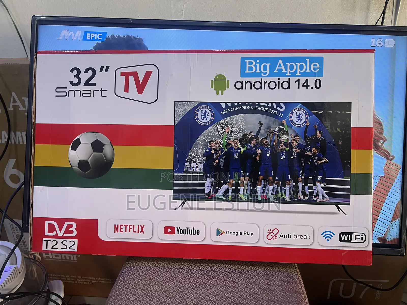 32” Big Apple TV Anti Crack Screen