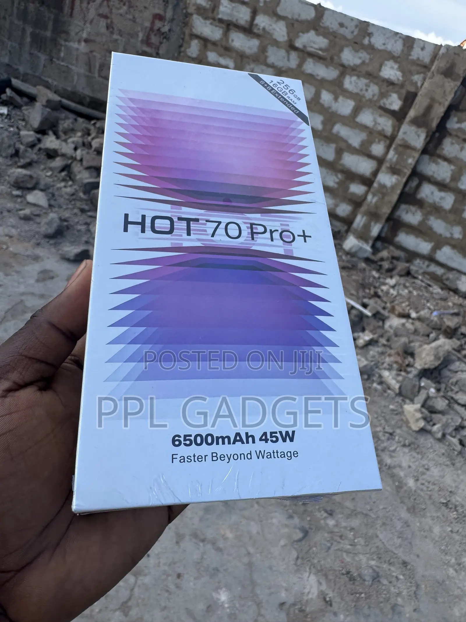 New Infinix Hot 70 Pro 5G+ 256 GB Black