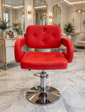Hydraulic Bar Chair- Height Adjustable-Tufted Leather With Chrome Base